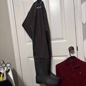 Frogg Toggs Brown Rana Bootfoot PVC Hip Wader Lug Sole Size 9